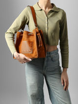 Handtas Velvet Caviar Leder Milano Bruin velvet caviar VC25113-vue-porte